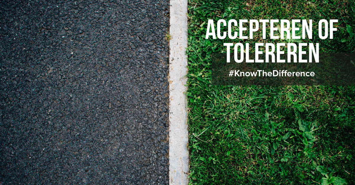 Accepteren of tolereren