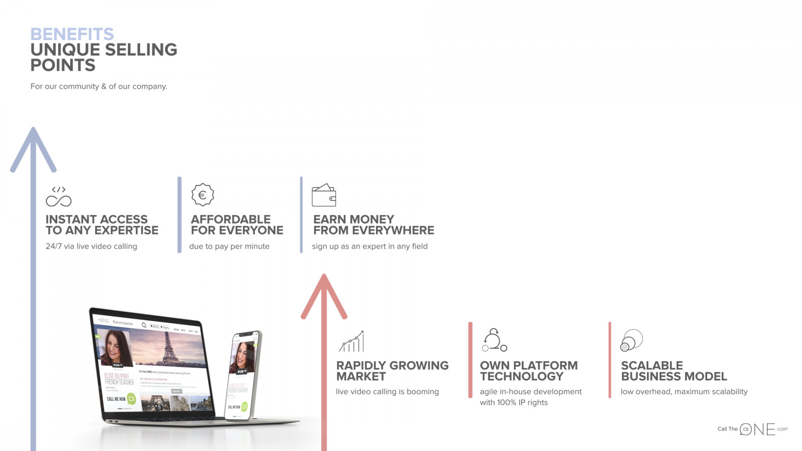 theone-pitch-deck-voorbeeld-investeerders-unique-selling-points