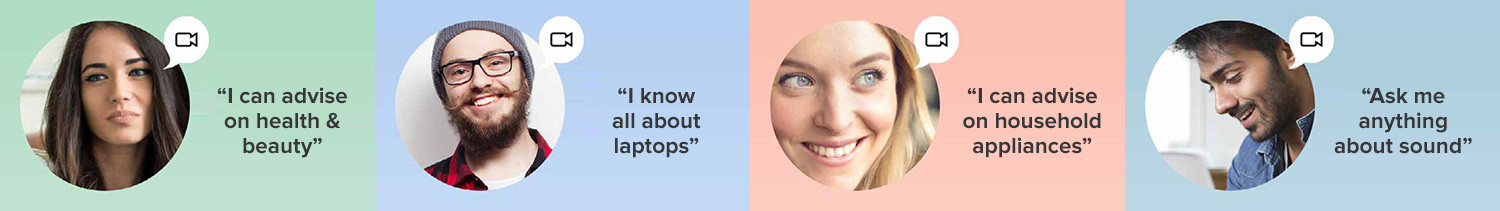 consumers advice via live video chat