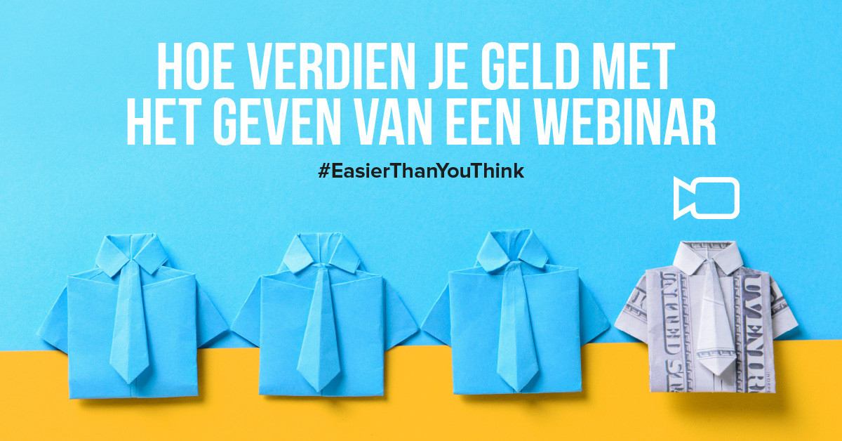 Hoe verdien je geld met het geven van een webinar