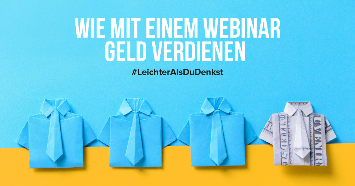 Wie mit einem Webinar Geld verdienen 