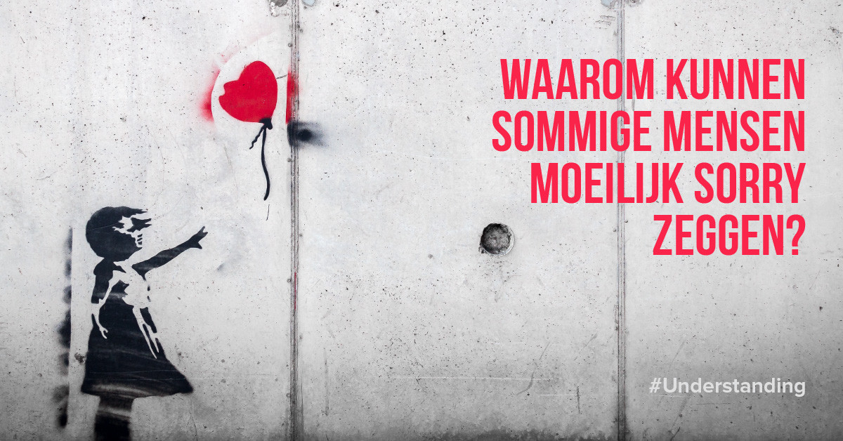 Waarom kunnen sommige mensen moeilijk sorry zeggen?