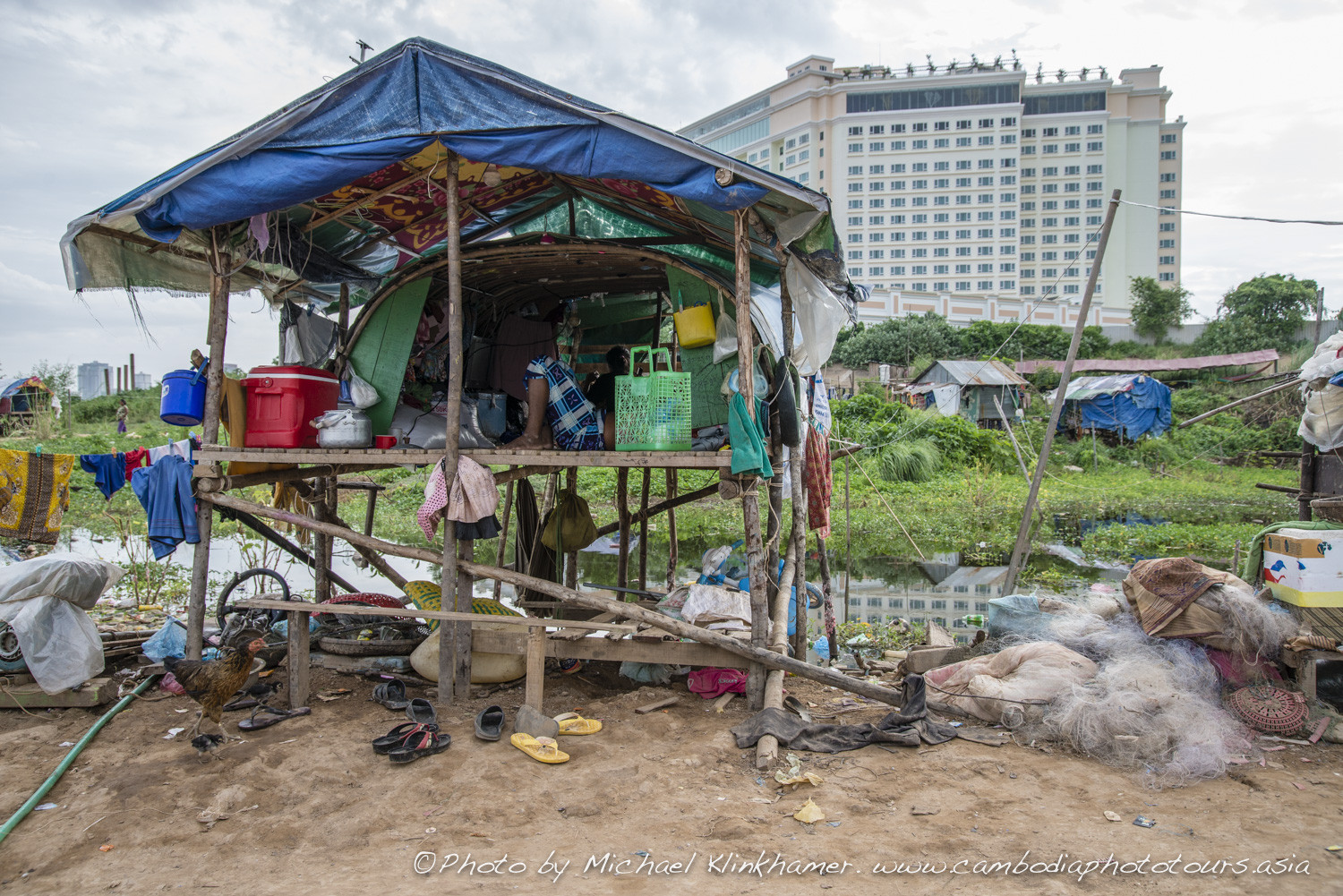 Cham boats at the Mekong river