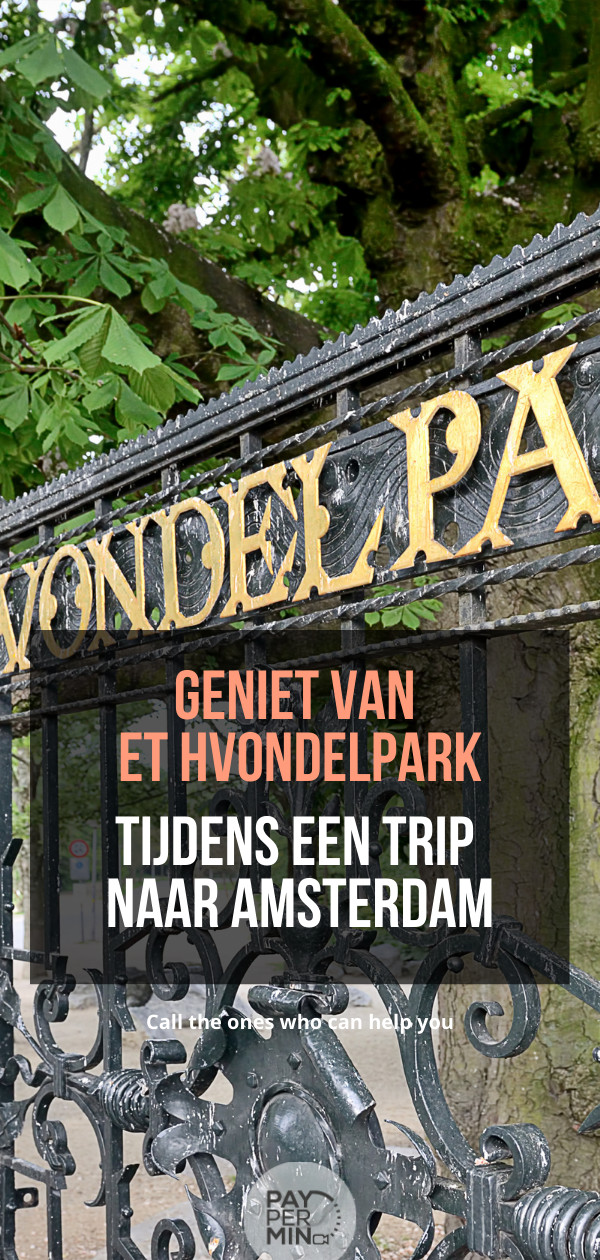 Het Vondelpark in Amsterdam