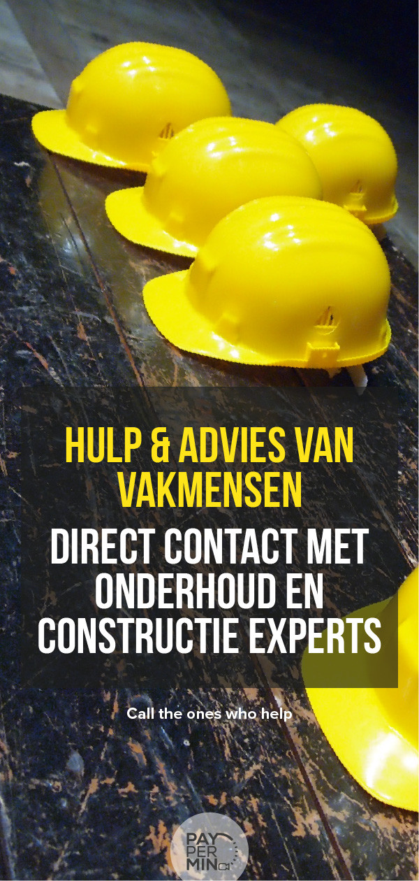 Advies van een klusjesman, bouwkundige of constructie specialist
